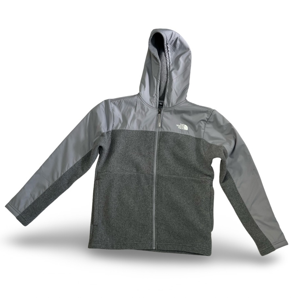 The North Face Kids Two-Tone Gray Hoodie Size large